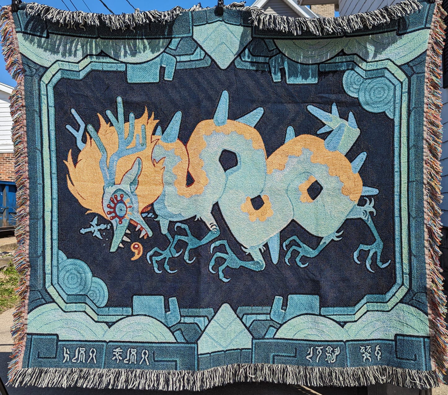 Draconification Woven Blanket