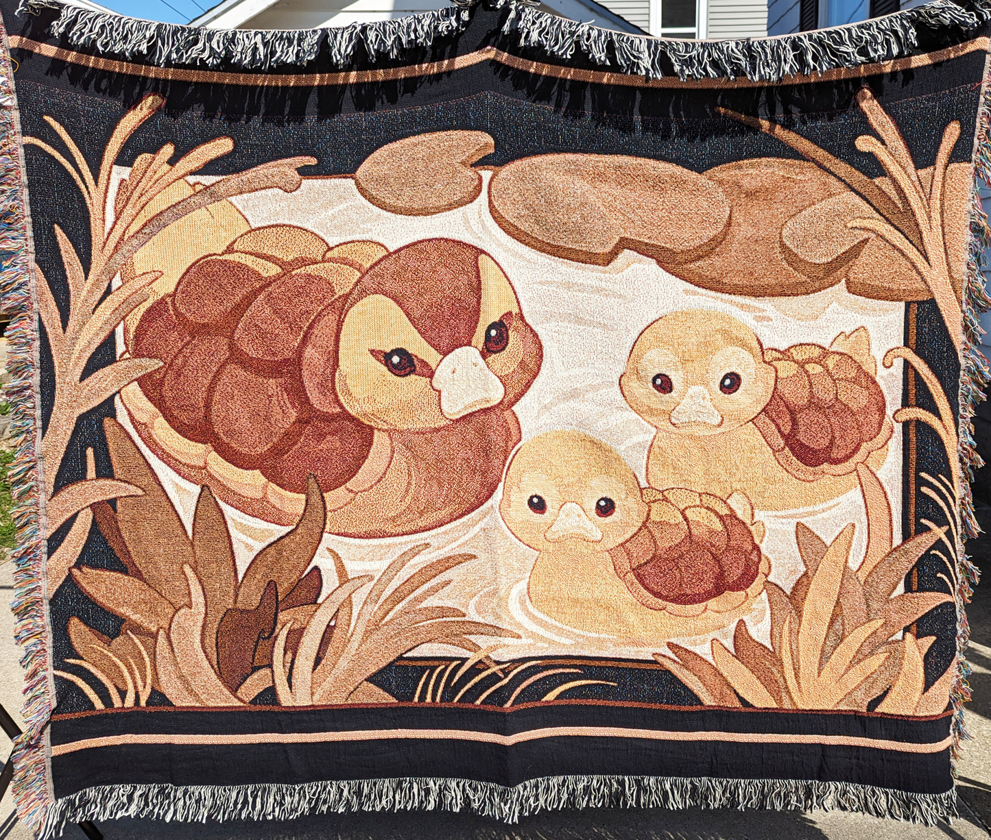Ducks Woven Blanket