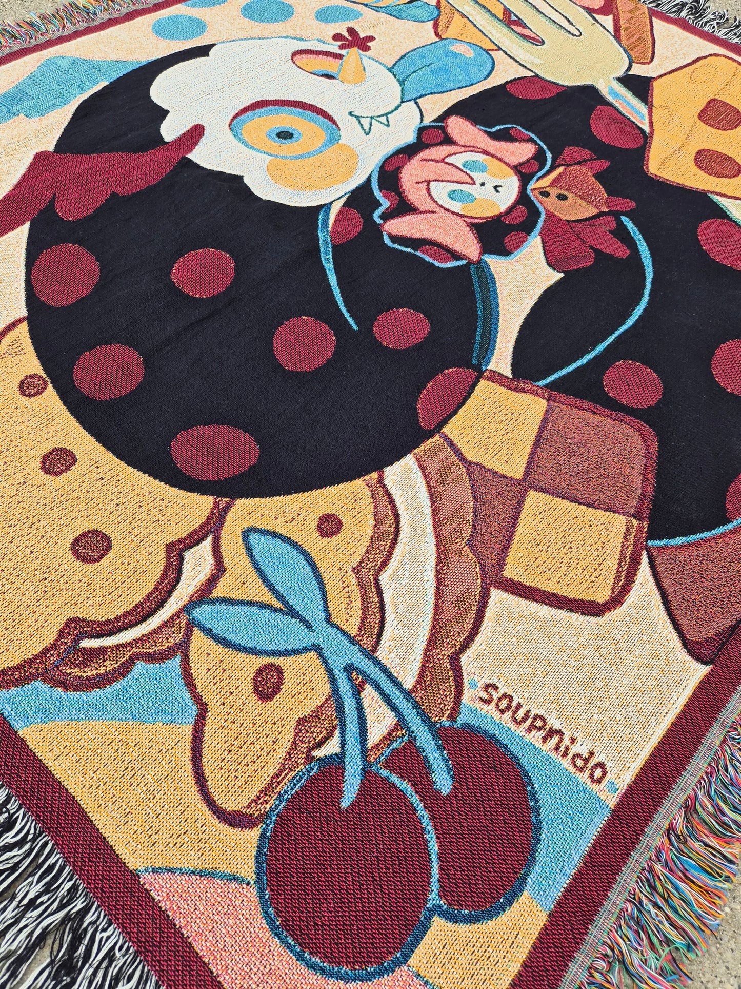 Dessert Witch Woven Blanket